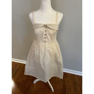 UEC ANTHROPOLOGIE IN A TWINKLING DRESS MAEVE Gold Dot